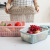 Hollow-out Household Fruit Basin Draining Basket with Lid Wash Fruit Basket Large Fruit Plate Plastic Steamed Bread Basket Kitchen Vegetable Washing Basket