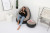 Foreign Trade Inflatable Lazy Sofa Outdoor Leisure Folding Sofa Bed Portable Recliner Single Flocking Sofa with Foot Mat