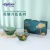 New High-End Gift Glass Pleated Lotus Pond Moonlight Series Green Bowl Cup Gift Box (Two/Three/Four/Five)-Piece Set