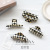 New European and American Simple Retro Black and White Chessboard Series Semicircle Medium Acetate Hairpin Back Head Updo Hair Claw