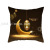 Amazon Cross-Border Pillow Cover Golden Moon Peach Skin Fabric Ethnic Print Throw Pillowcase Home Bedroom Cushion Cover