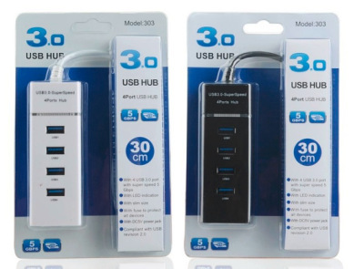 303hub3. 0usb Cable Seperater One-to-Four Converter Computer Notebook Multi-USB Port Computer Accessories Wholesale