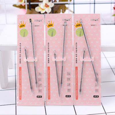 Pimple Pin 2-Piece Double-Headed Acne Needle Set Hook Pimple Needle Pore Acne Cleanser Tools Beauty Needle