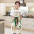 Creative Apron Cotton and Linen Creative Christmas Kitchen Household Oil-Proof Apron Marine Life Drawing Apron