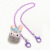 New Purple Plush Bunny Mask Chain Lanyard Creative Cartoon Children Anti-Lost Acrylic Eyeglasses Chain Necklace