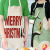 Linen Creative Apron Letter Christmas Home Cooking Apron Studio Antifouling Apron Sleeveless Halter Apron