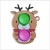 Cross-Border Hot Selling Christmas Rat Killer Pioneer Finger Bubble Music Santa Claus Squeezing Toy Keychain Vent Toy