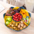 Kitchen Grid Hot Pot Draining Platter Household Rotating Vegetables Fruits Plate Creative Flame-Shaped Eight Grid Hot Pot Dish