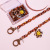 Cross-Border New Arrival DIY Leopard Coffee Color SUNFLOWER Acrylic Lanyard Mask Chain Smiley Face Eyeglasses Chain Material Box