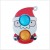 Cross-Border Hot Selling Christmas Rat Killer Pioneer Finger Bubble Music Santa Claus Squeezing Toy Keychain Vent Toy