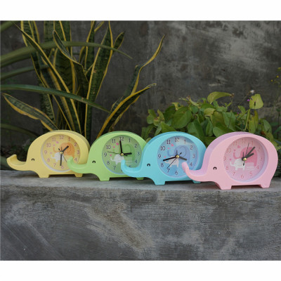 Creative Elephant Alarm Clock Cartoon Alarm Clock Elephant Model Alarm Clock Alarm Home Gift Decoration Factory Wholesale