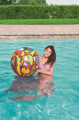 Bestway31044 91cm Beach Ball Ice Cream Pattern Inflatable Ball Marine Ball Swimming Water Ball