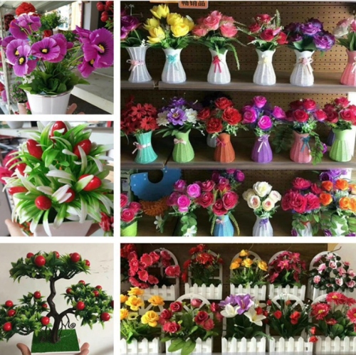 Jianghu Stall Hot Selling Artificial Flower Ballerina Crafts Plastic Flowers Wedding Banquet Home Decoration with Recording