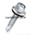 Drill Tail Screw Hexagonal Composite Pad Drill Tail White Zinc Drill Tail Color Zinc Drill Tail