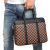 2021 New Korean Style Office Men's Handbag One Shoulder Crossbody Plaid Fashion Trend Plaid Computer Briefcase