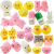 Best Selling Internet Hot New Squeeze and Sound Piggy Baby Hand Squeezing Toy Small Yellow Duck Whole Person Vent Children Cartoon Toy