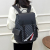 New Checked Backpack Men's and Women's Leather Large Capacity Trendy Backpack Travel Bag Student Schoolbag Computer Bag