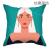 Amazon Cross-Border New Arrival Ins Style Abstract Character Digital Printing Home Decorative Cushion Living Room Sofa Cushion