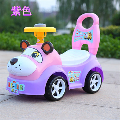 Baby Swing Car Walker Baby Walker Four-Wheel Scooter Toy Car Luge Stroller