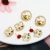 Sterling Silver Needle Tiger Zodiac Year New Year Red Stud Earring Women's New Cute Tiger Hollow Jeweled Earrings Fashion