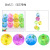 6.5cm Luminous Crystal Ball with Line with Rope Large Elastic Jumping Ball 12 Pieces a Box of Autumn and Winter Hot Selling Toys