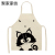 Wholesale Apron Cotton and Linen Creative Cartoon Cat Printing Apron Home Cooking Oil-Proof Apron Can Be Customized