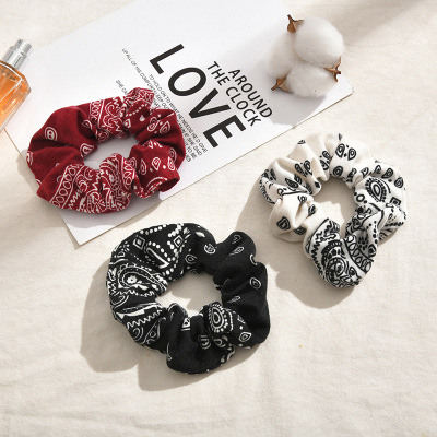 New Ins Style Sweet Cool Girl Intestine Large Hair Tie Street Trend Hip Hop Versatile Rubber Band Hair Rope Hair Accessories Wholesale