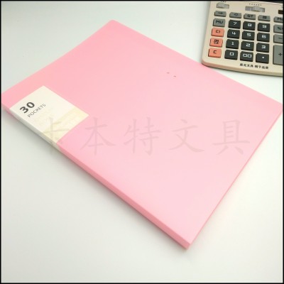 A4 Info Booklet 60-Page File Book Office Stationery Folder Student Test Paper Factory Direct Sales Classification Book