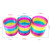 Extra Large Rainbow Spring 10X10.5cm Magic Spring Coil Independent Mesh Jenga Pressure Reduction Toy