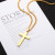 Europe and America Cross Border New Stainless Steel Cross Shelf Men's Necklace Titanium Steel Pendant Ornament Necklace