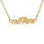 Cross-Border Hot Selling Stainless Steel 3 Small Elephants Cute Animal Pendant Ornament Necklace Women's Short Elephant Clavicle Chain