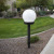 Outdoor Waterproof Solar round Globe-Shaped Plug-in Lawn Lamp