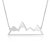 Factory Cross-Border Direct Sales Mountain Titanium Steel Necklace Female Cross-Border Direct Supply Fashion Stainless Steel Ornament Climbing Simple