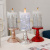 2021 Unique Small Glass Gold Candle Holder Battery Operated 