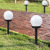 Outdoor Waterproof Solar round Globe-Shaped Plug-in Lawn Lamp