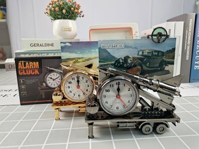 Cross-Border Export Rocket-Shaped Alarm Clock from AliExpress Company Gift Photo Frame Clock Daily Home Ornament