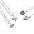 2021 New Geometric Heart-Shaped Necklace Pendant Personality Fashion Stainless Steel Necklace and Pendant Trendy Jewelry in Stock