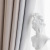 Elxi Home Textile Light Luxury European Simple Solid Color Satin Bedroom Study Hook Ready-Made Curtain Fabric Window Screen