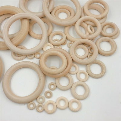 Wood Color Wooden Ring Wooden Ring Handbag Ring Molar DIY Manual Accessories Molar Bracelet
