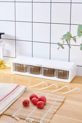 Condiment Dispenser Kitchen Supplies Plastic Home Wall-Mounted Seasoning Box