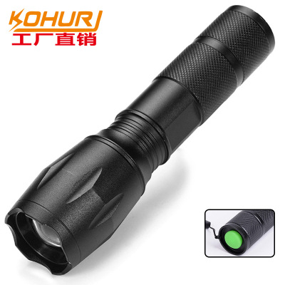 Aluminum Alloy Strong Light Amazon A100 Telescopic Focusing Outdoor Hand-Held T6 Gift Power Torch