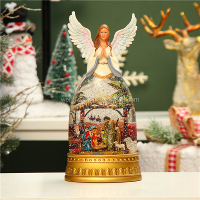 Factory Hot Sale Religious Theme Music Box Creative Water Cy