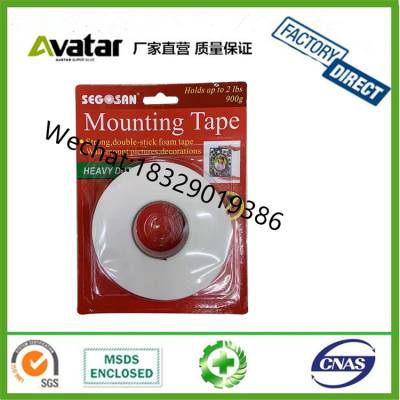 Mounting Tape White Ixpe Poster Double Sided Strong Mounting Adhesive Side Industry Eva Foam Tape
