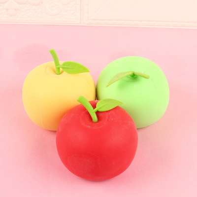 Cross-Border Hot Simulation Apple Flour Toys Decompression Squeezing Toy TPR Decompression Kneading Not Bad Kneading Toys Wholesale