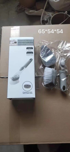 Long Handle Washing Wok Brush Brush Pan Non-Stick Oil Kitchen Wok Brush Add Liquid Dishwashing Sponge Brush Cleaning Brush