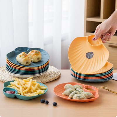 Creative Japanese-Style Bone Dish Shell Multi-Purpose Snack Dish Snack Dim Sum Plate Japanese Fruit Plate Plastic Plate