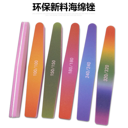 quality manicure implement sponge polishing strip double-sided polished nails sand bar polishing block
