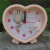 Elementary School Student Peach Heart Clock Girl Desk Clock Bedroom Creative Simple Large Screen Little Alarm Clock Pink Camino