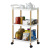 Household Living Room Floor-Standing Multi-Layer Storage Rack Bedroom Rotating Wheel Trolley Sundries Storage Rack