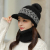 Autumn and Winter Cold-Proof Warm with Velvet Thickened Hat Women's Ear Protection Scarf Two-Piece Set Korean Style Fashionable Knitted Woolen Cap